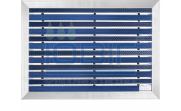 Грязезащитная решетка "Лен" 70х50 см, цвет, наружное обрамление фото