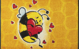 Коврик дизайнерский Bee-in-Love 50х75 см. Kleen-Tex фото