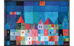 Коврик дизайнерский Colourful-Houses 50х75 см. Kleen-Tex фото