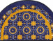 Коврик дизайнерский Round-Azulejo 50x85см. Kleen-Tex фото