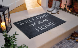 Придверный коврик с дизайном Welcome Home anthrazit 50х75 см фото
