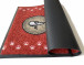 Дизайнерский придверный коврик Katzenmahlzeit rot 40х60 см фото