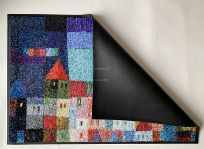 Коврик дизайнерский Colourful-Houses 50х75 см. Kleen-Tex фото