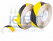 Предупреждающая противоскользящая лента Черно-желтая Рулон фото