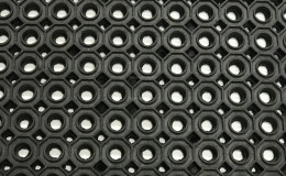 Килимок 100х80х1,3 см гумовий Сота (Індія) фото