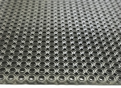 Коврик 100х80х1,3 см резиновый Сота (Индия)  фото